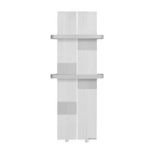 Cini Finesa Poli kupatilski radijator, aluminijum+inox, belo-sivi, sa 2 držača.